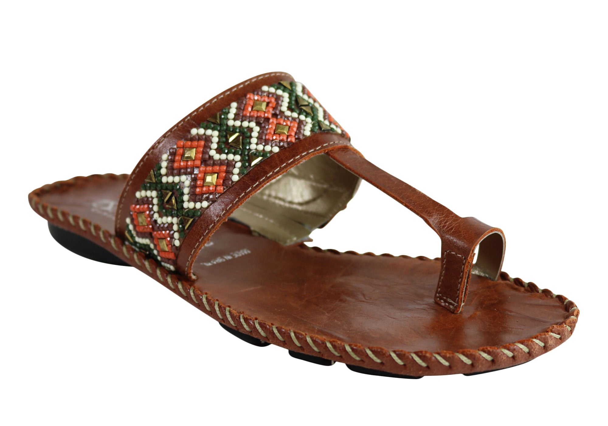Andacco Zenia Women's Comfortable Leather Sandals - Brazilian Made Flip Flops for Beach, Travel & Summer Outfits