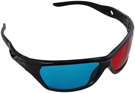 Ana-Pro™ Classic Red/Cyan 3D Glasses - 3 Pairs for 3D Movies, Games & VR Content - Compatible with Red/Cyan 3D Technology