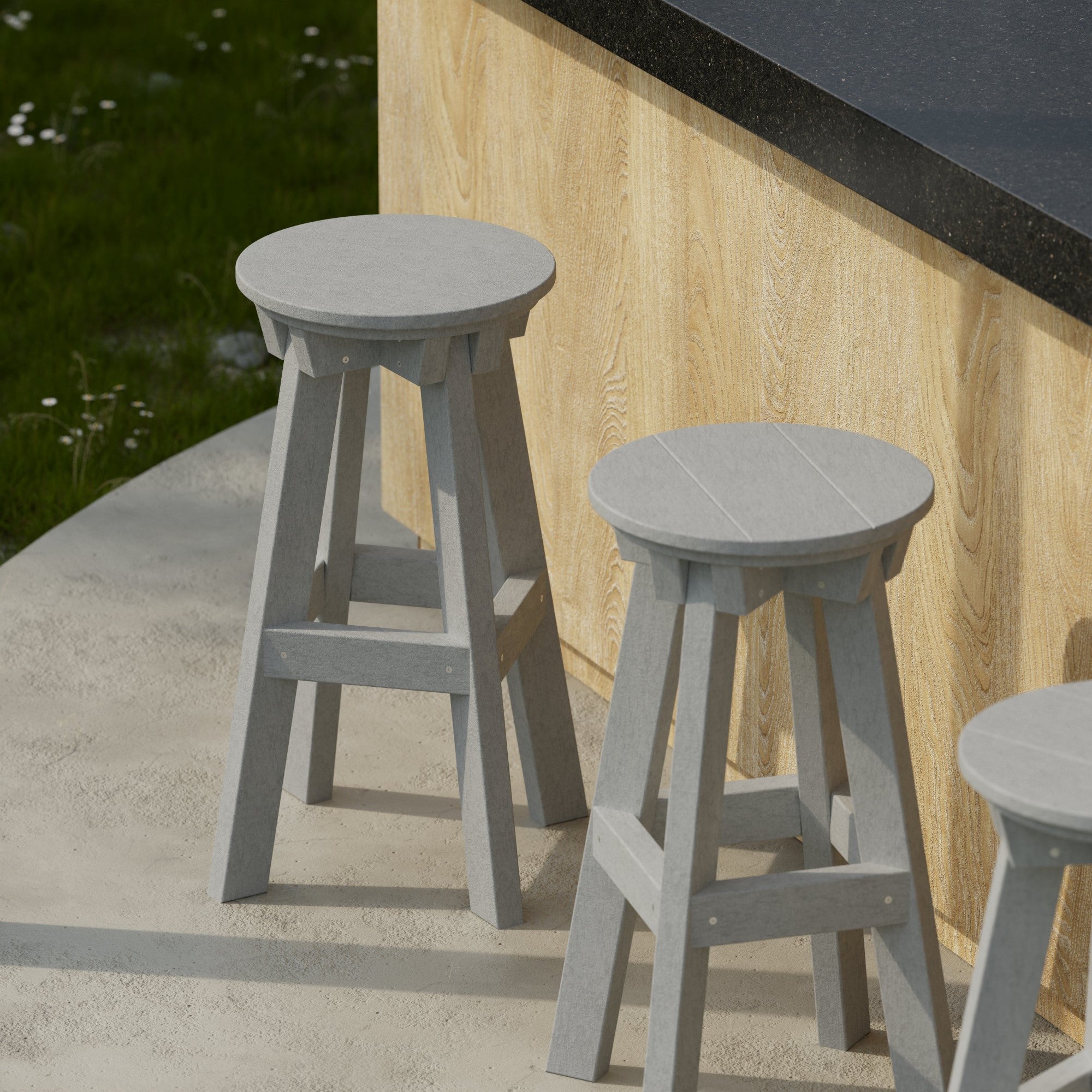 Vintage Heritage Bar Stool - Solid Wood Counter Height Stool with Backrest - Perfect for Kitchen Island, Home Bar & Breakfast Nook