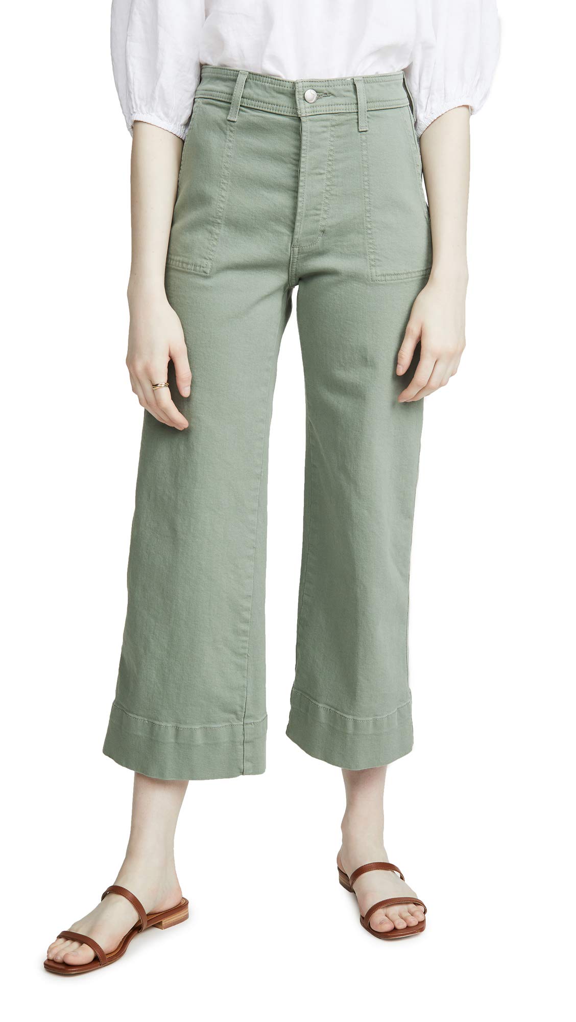 Joe's Jeans Women's High-Rise Cropped Trouser Jeans - Slim Fit Stretch Denim Pants for Work, Casual & Night Out