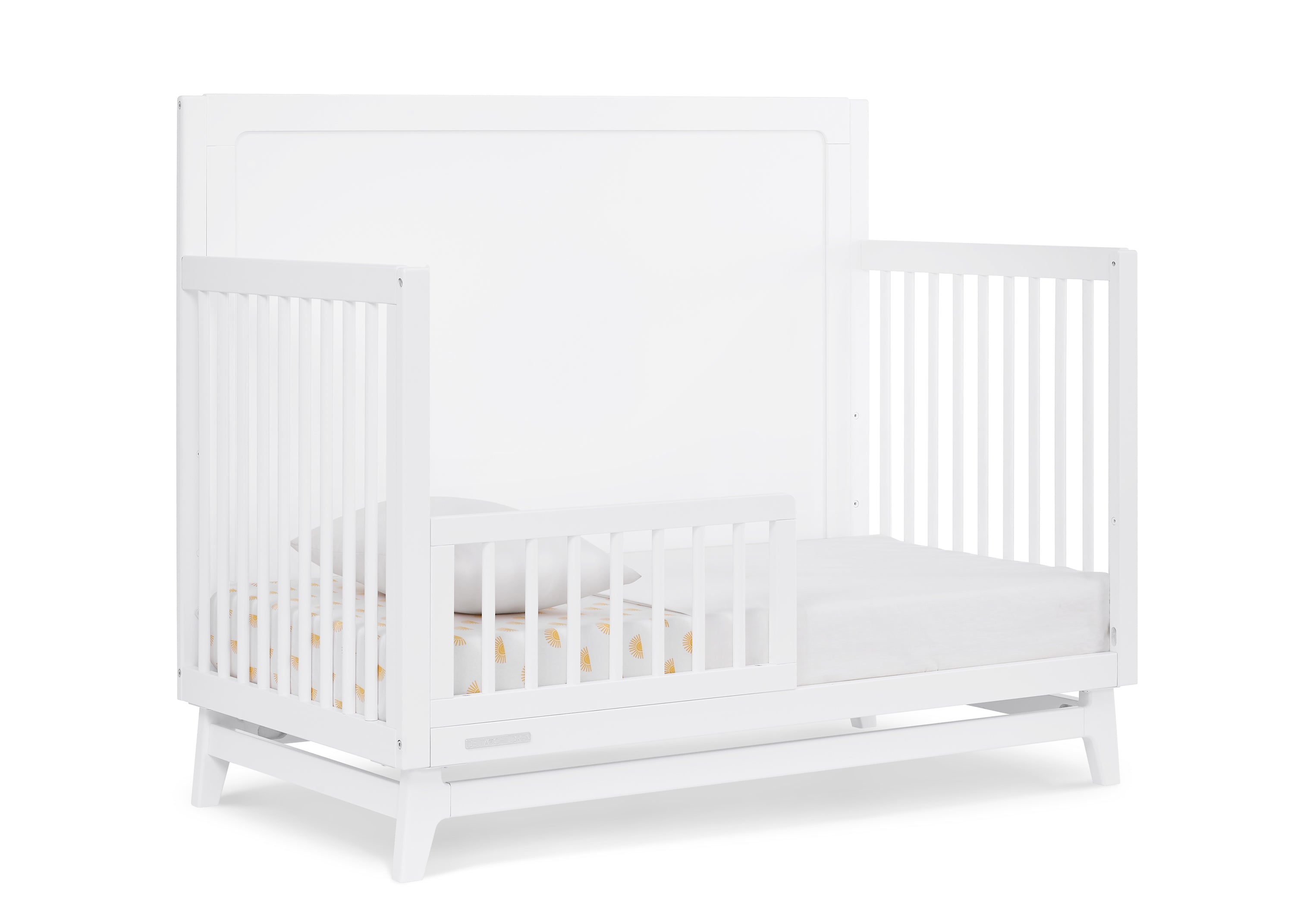 Convertible 6-in-1 Baby Crib by Spencer - Nursery Furniture That Grows with Your Child from Newborn to Toddler Bed