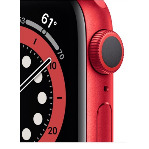 Apple Watch Series 6 40mm GPS Smartwatch - Red Aluminum Case with Sport Band | Fitness Tracker, Heart Rate Monitor, Swimproof Design for Running, Swimming & Daily Wear