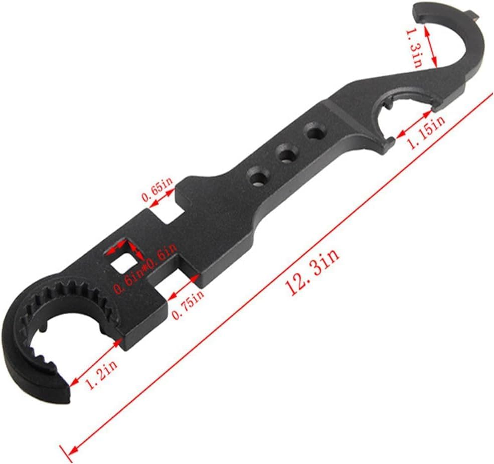 3-Piece Armorer's Wrench Set - Multi-Function AR-15 Armorers Tool for Upper & Lower Receiver Installation, Removal & Tightening - Perfect for Gunsmithing, Rifle Maintenance & Firearm Assembly
