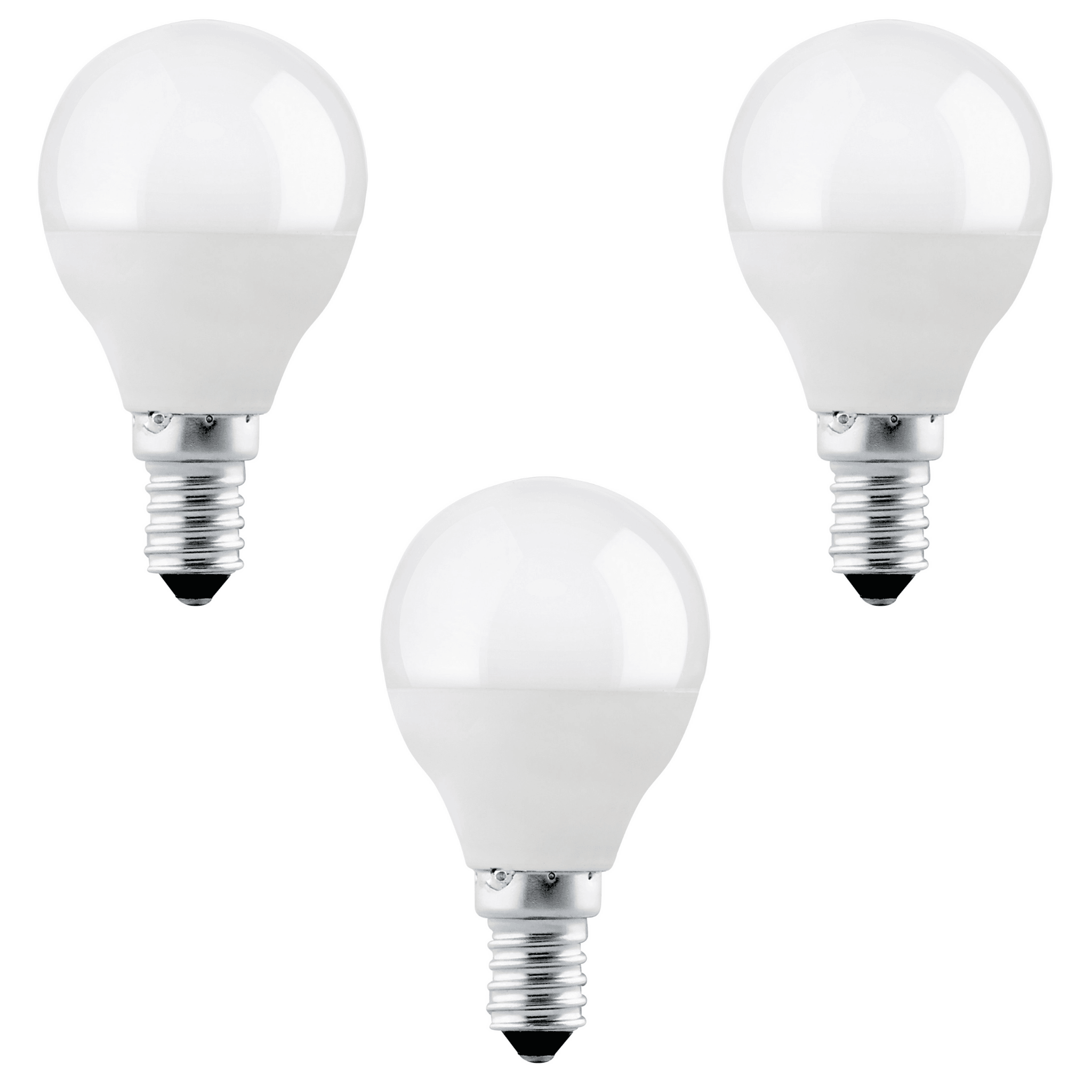 3 Pack E14 LED Bulbs, 4W (40W Equivalent), Non-Dimmable, Warm White 2700K - Perfect for Chandeliers, Table Lamps & Ceiling Fixtures