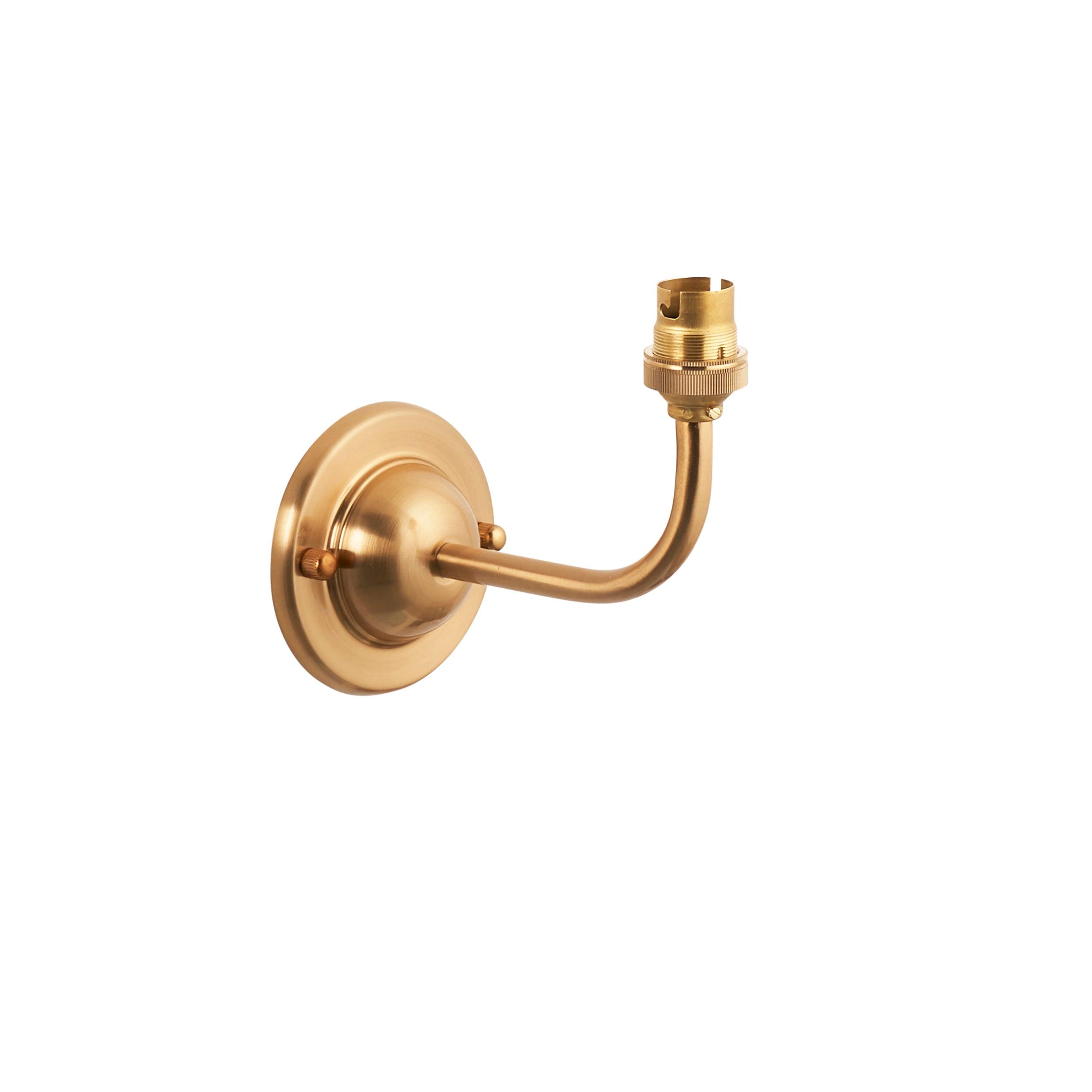 Vintage Dome Arc Brass Wall Light Fixture - Elegant Antique Brass Wall Sconce for Living Room, Bedroom, or Hallway Lighting Decor
