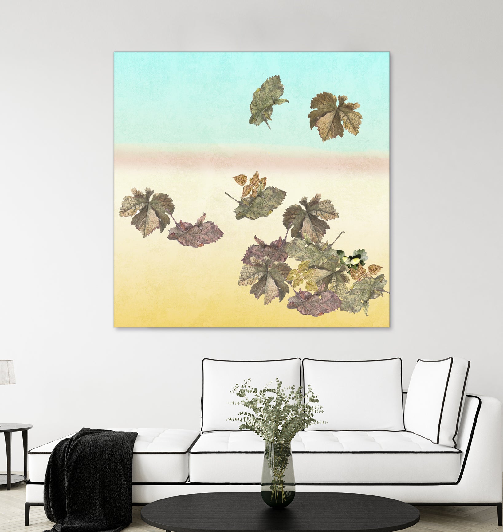 Autumn Leaves Decor - Fall Foliage Wall Art for Home & Office - Perfect for Seasonal Thanksgiving & Halloween Decorations