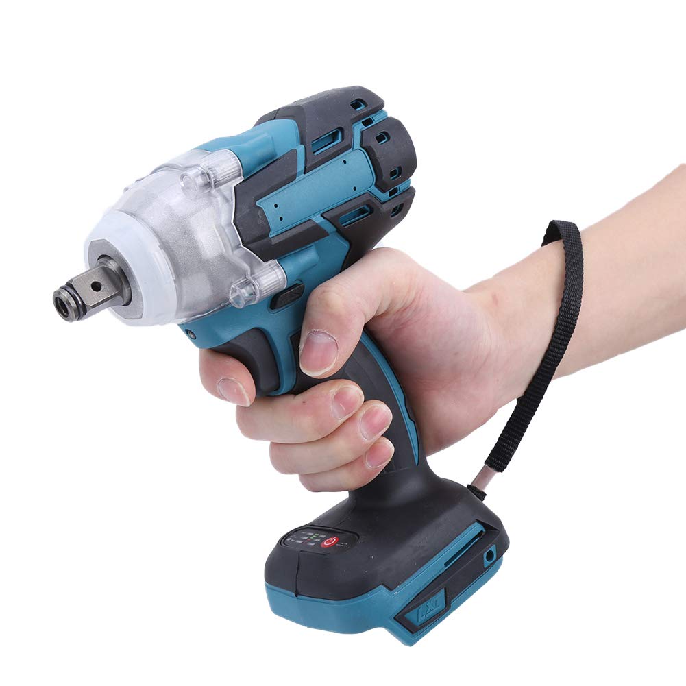 21V Rechargeable Brushless Electric Impact Wrench - 1/2 Inch Compact Cordless Power Tool with Battery - Perfect for Automotive Repair, Construction & DIY Projects