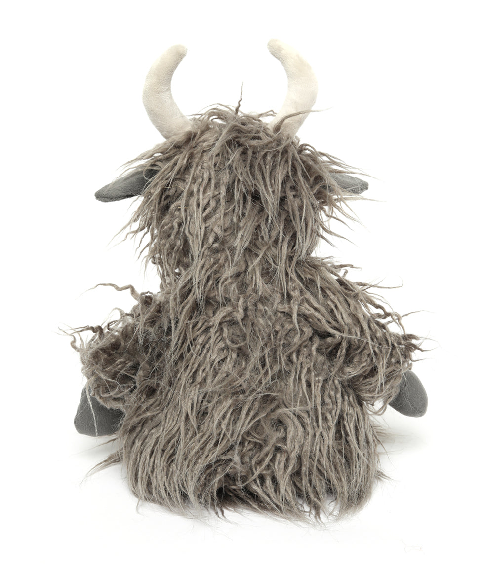 Henry the Highland Cow Charcoal Plush Toy - Soft & Cuddly Stuffed Animal for Kids & Collectors | Perfect for Gifts, Nursery Decor, and Cow Lovers