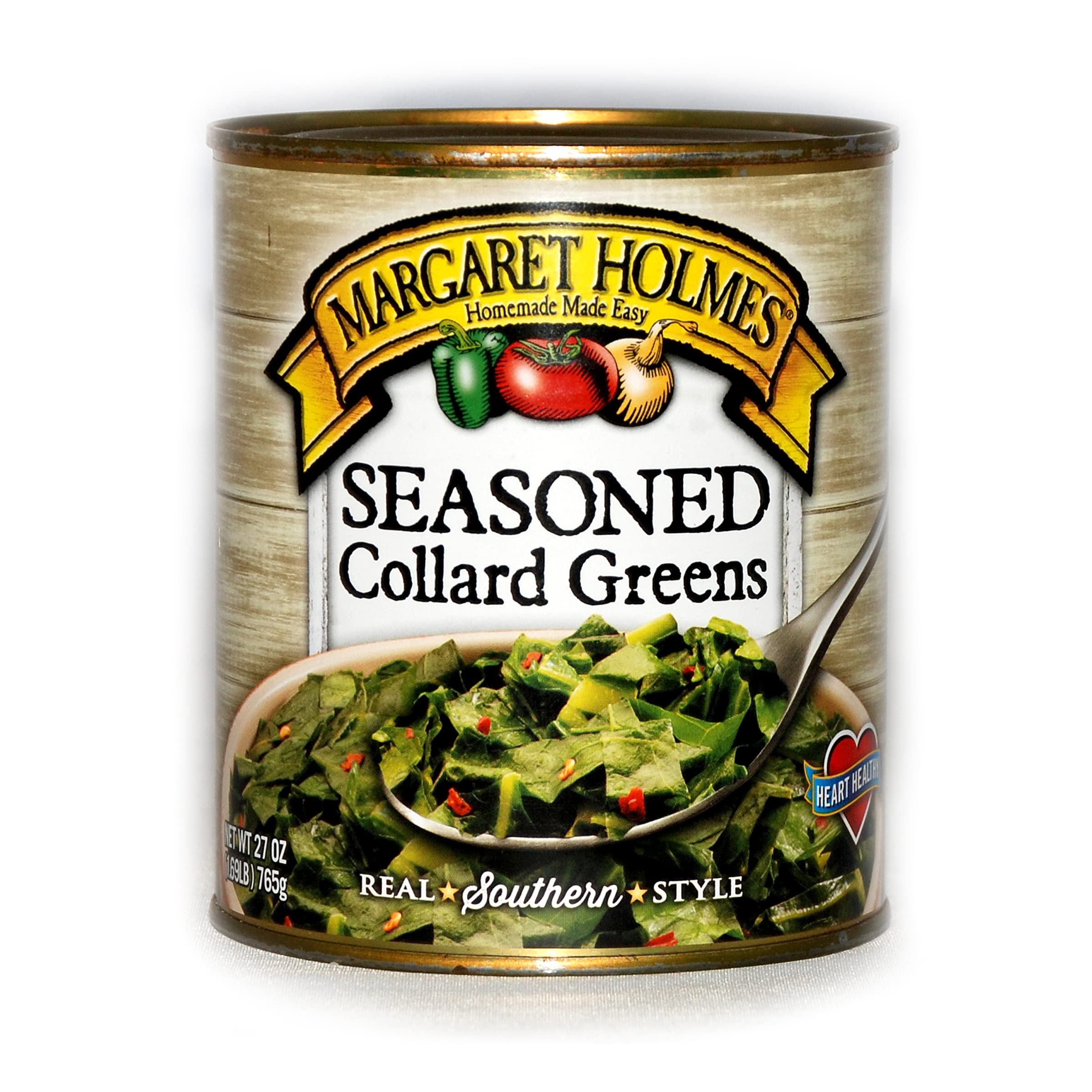 Margaret Holmes Greens Variety Pack - 3 Cans (27 Oz Each) of Turnip Greens, Collard Greens & Mixed Greens | Southern-Style Cooked Vegetables | Perfect for Soul Food Recipes, Healthy Side Dishes & Meal Prep