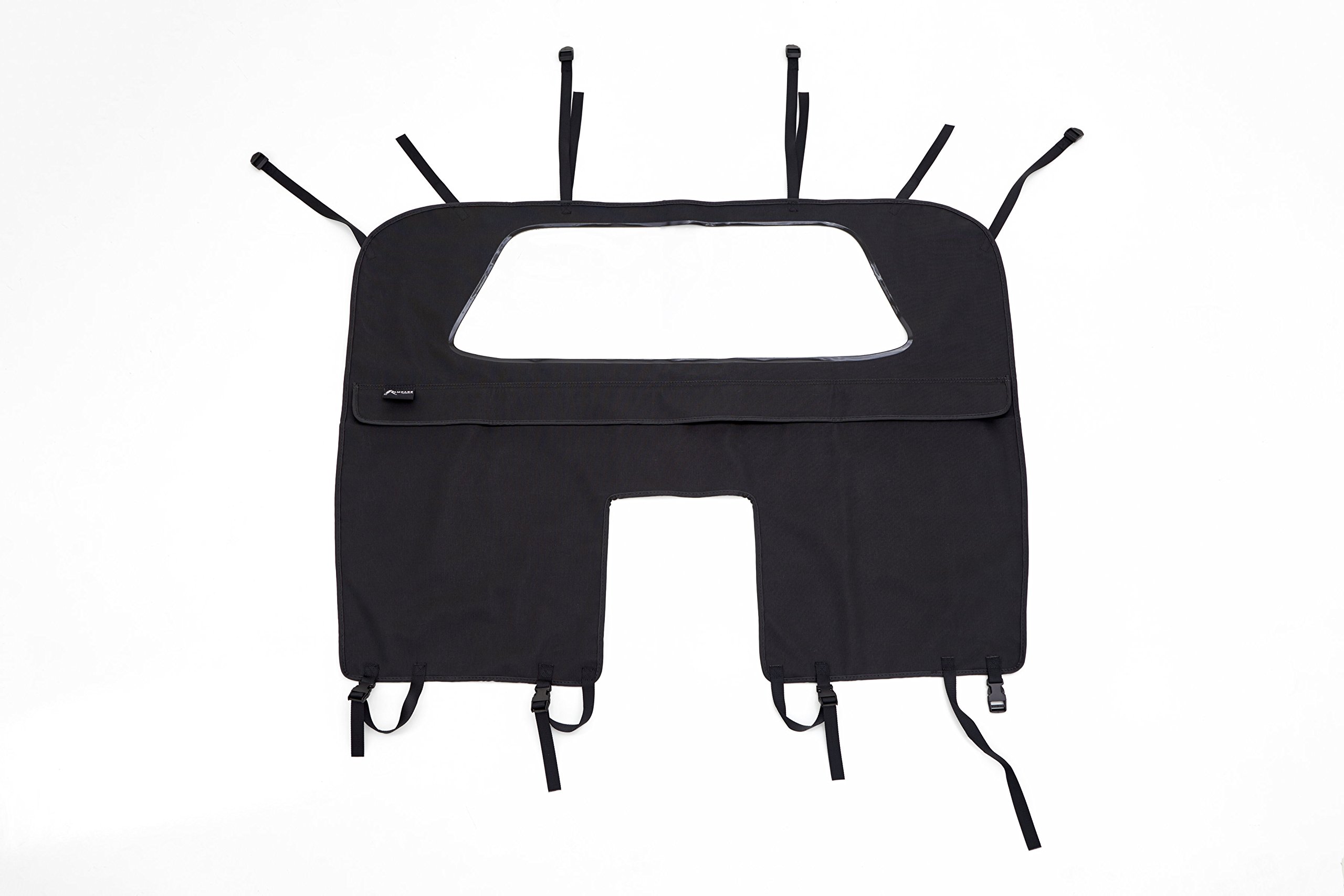 RAMPAGE PRODUCTS Black Diamond Vinyl Tonneau Cover for 2007-2018 Jeep Wrangler JKU 4-Door | Waterproof Truck Bed Cover | Model 731035 | Perfect for Outdoor Adventures & Cargo Protection