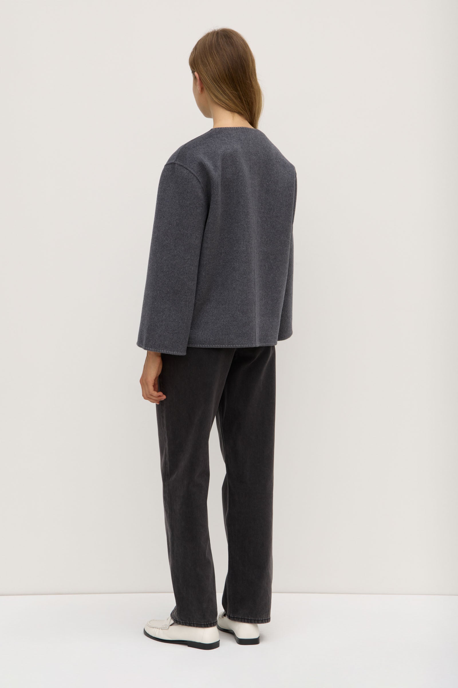 Luxury Camille Wool Cashmere Jacket for Women - Soft & Warm Winter Coat - Perfect for Office, Travel & Outdoor Activities
