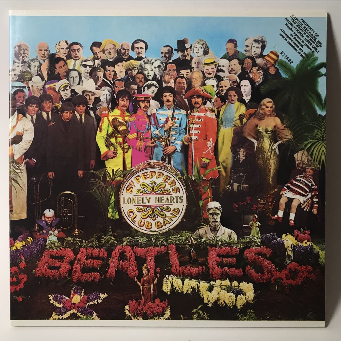 The Beatles Sgt. Pepper's Lonely Hearts Club Band LP - Rare Gold Stamp Promo Vinyl Record | Vintage Collector's Edition for Music Enthusiasts & Home Decor