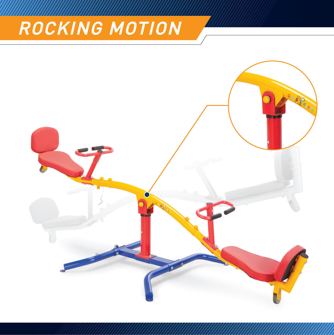 TT 360 Spinning Teeter Totter - Kids Outdoor Seesaw Play Set for Backyard & Playground - Perfect for Toddler Physical Development & Family Fun