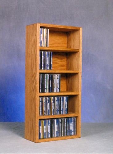 Unfinished Wood Shed 503-1 CD Storage Cabinet - Organize Music & Media Collections for Home or Office Use