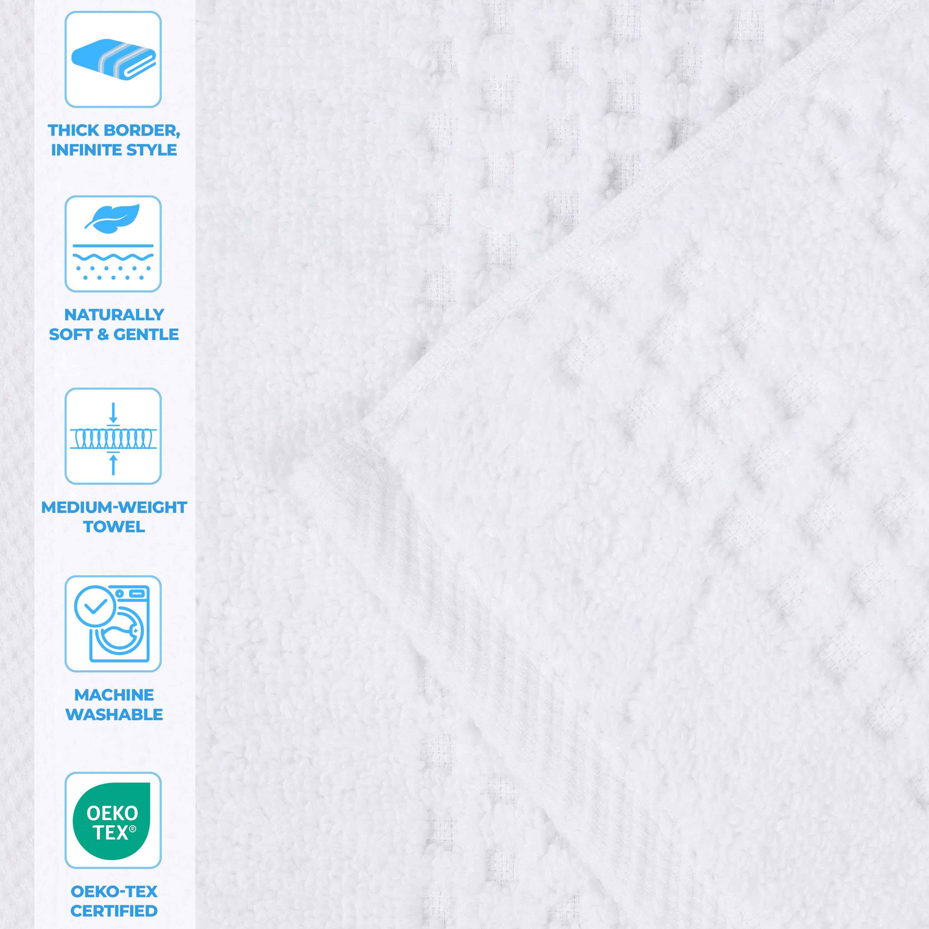 Playa Zero Twist Cotton Solid Waffle Textured Bath Sheets - Ultra Soft & Absorbent Set of 2 | Luxury Spa & Bathroom Essentials for Hotels & Home Use