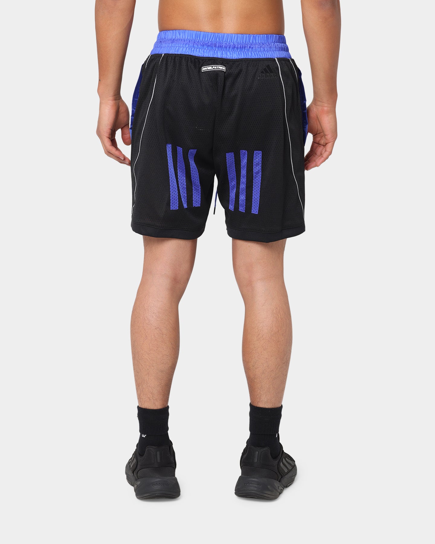 Adidas Daniel Patrick X Adidas Mesh Shorts for Men - Black Athletic Running Shorts with Breathable Fabric for Gym, Workout & Casual Wear