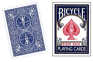 Blue One Way Forcing Deck with Colored Joker - Premium Magic Trick Cards for Close-Up & Street Performances
