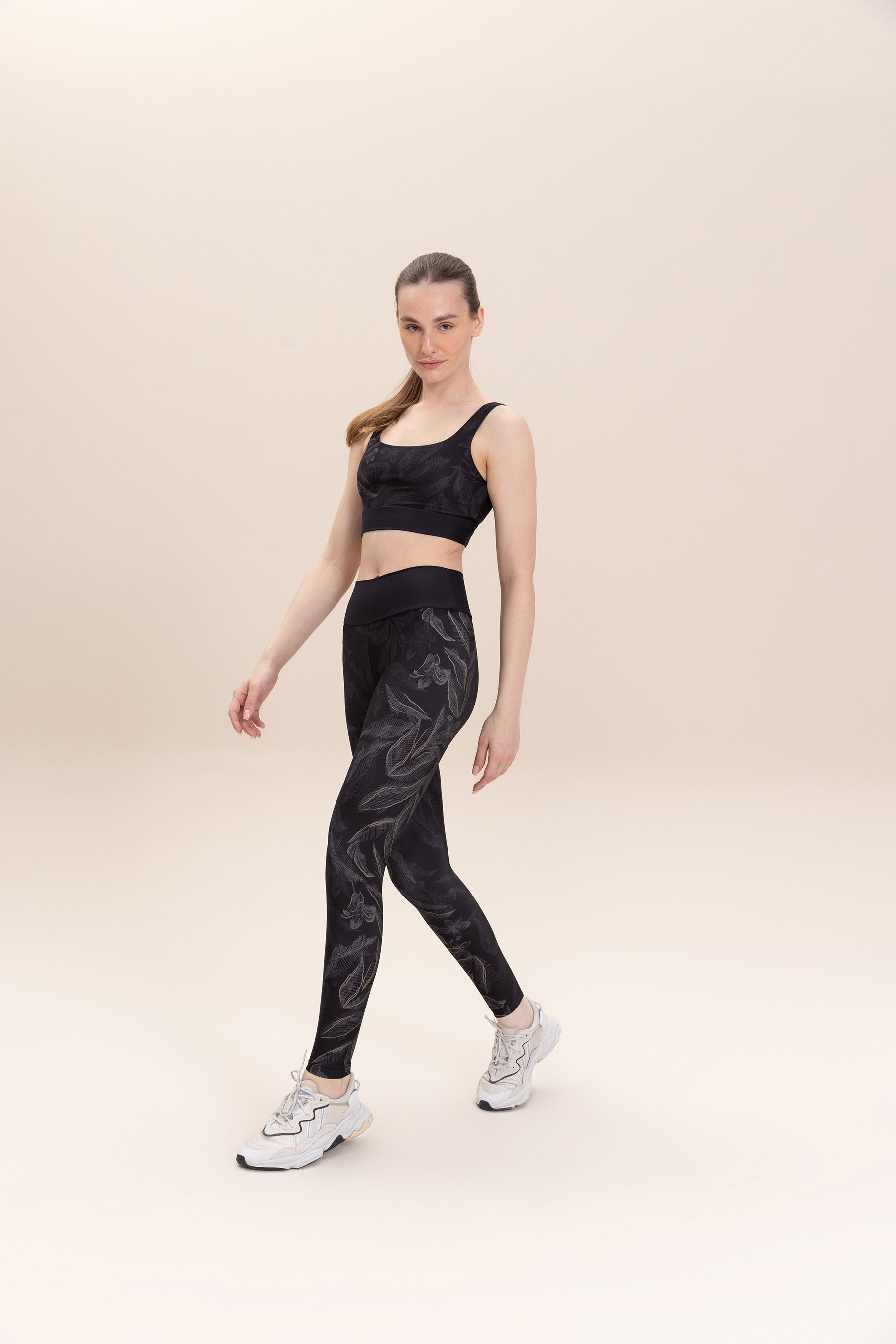 Jungle Dark Leggings - High Waist Yoga Pants for Women, Tummy Control Workout Leggings - Perfect for Gym, Running, Yoga & Everyday Wear