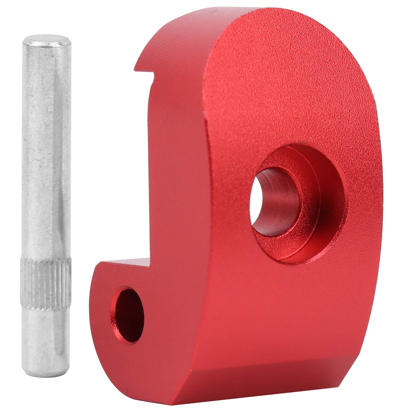 Upgraded Aluminum Alloy Folding Hook for Xiaomi M365/365PRO Electric Scooter - Durable Replacement Buckle Accessory for Scooter & Bicycle Modification (Red) - Perfect for Commuting, Urban Travel & Last-Mile Transportation