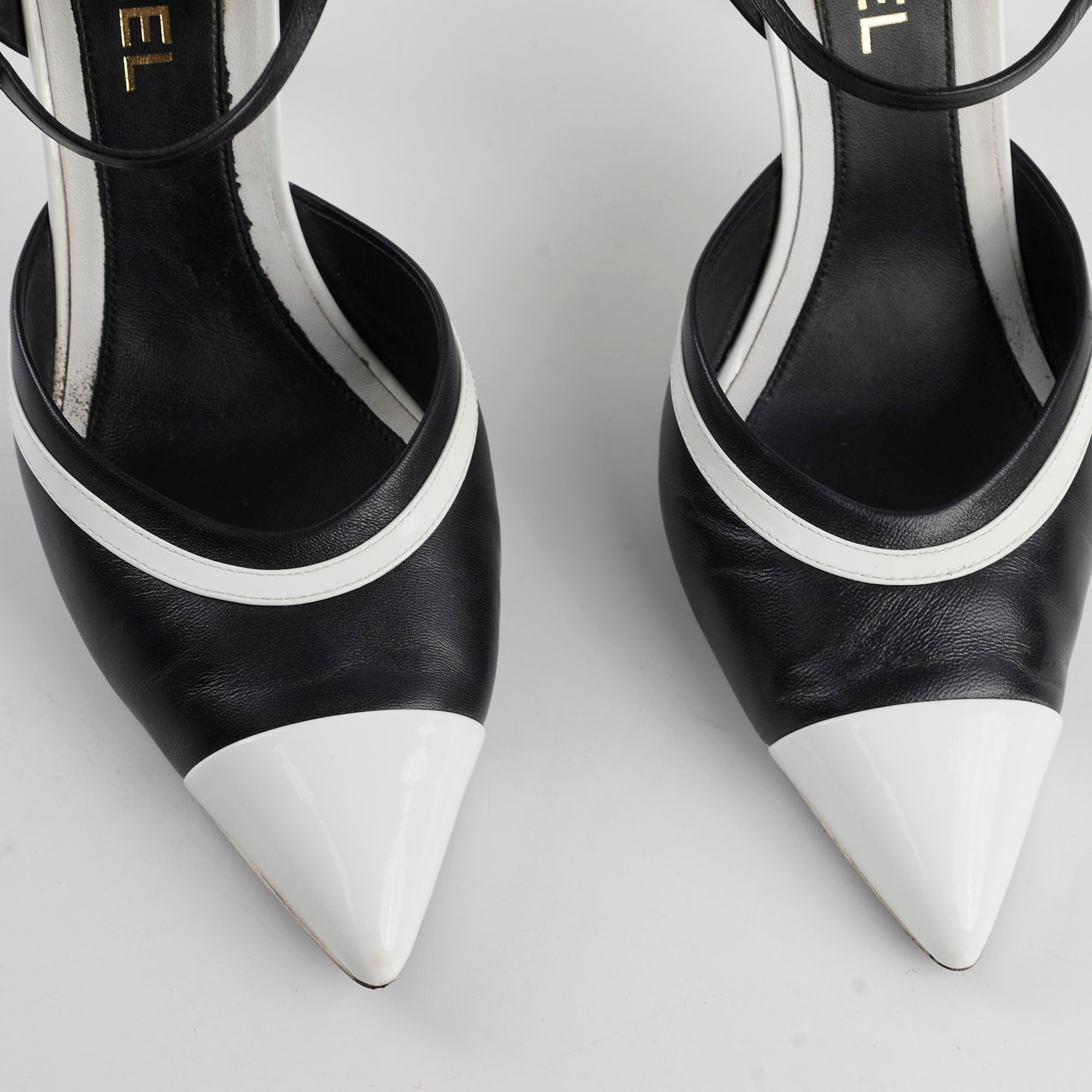 Chanel Black and White Pumps for Women - Size 41 | Classic Designer High Heels for Office, Party & Special Occasions