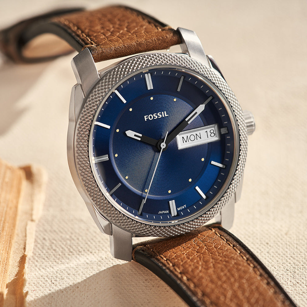 Fossil Machine FS5920 - Stylish Analog Watch for Men & Women | Water-Resistant & Durable | Perfect for Casual, Office & Outdoor Activities