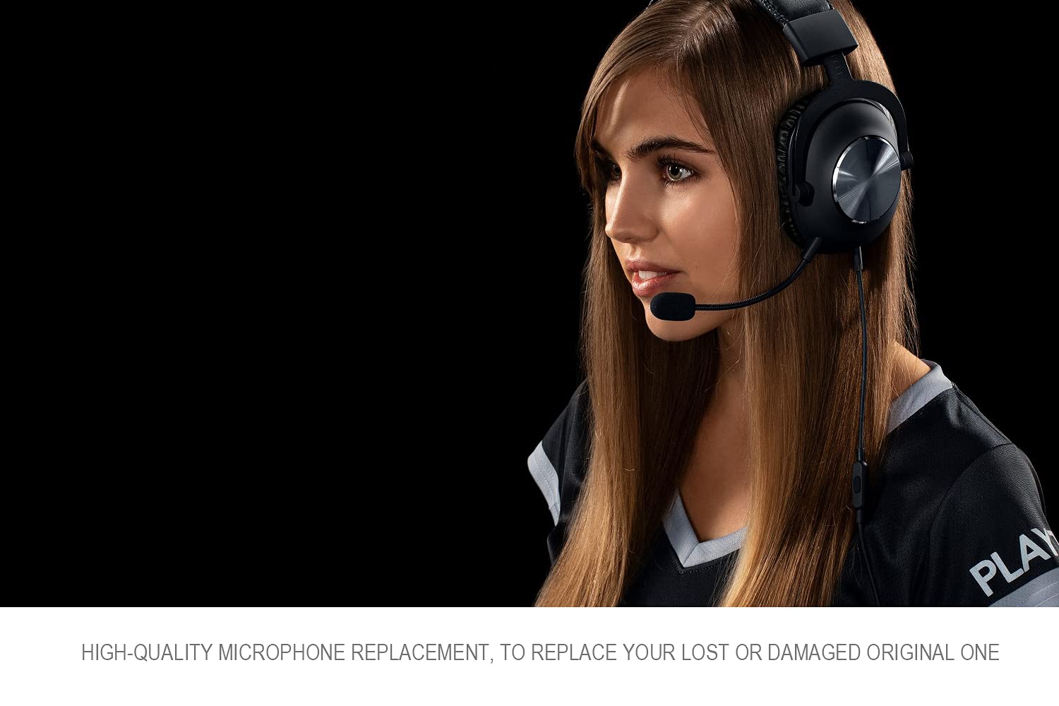 UNCLE LIGHT Detachable Boom Microphone for Logitech G PRO X & G Pro Gaming Headset - 3.5mm Replacement Mic Compatible with PS4, PS5, Xbox One & PC - Perfect for Streaming, Gaming & Voice Chat
