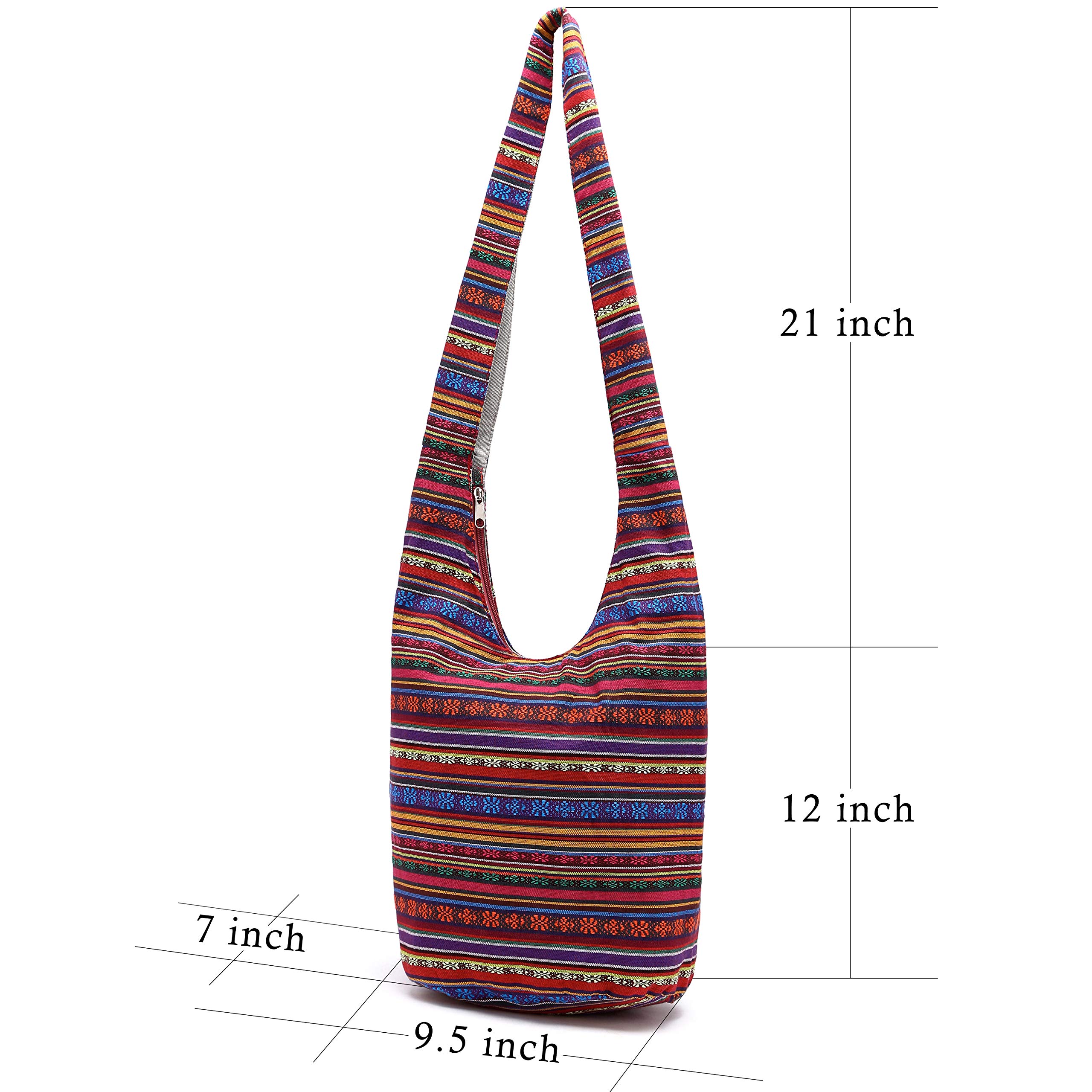 Stylish Women's Bohemian Crossbody Bag - Fashionable Canvas Shoulder Handbag with Animal Print for Everyday Use, Travel & Casual Outings