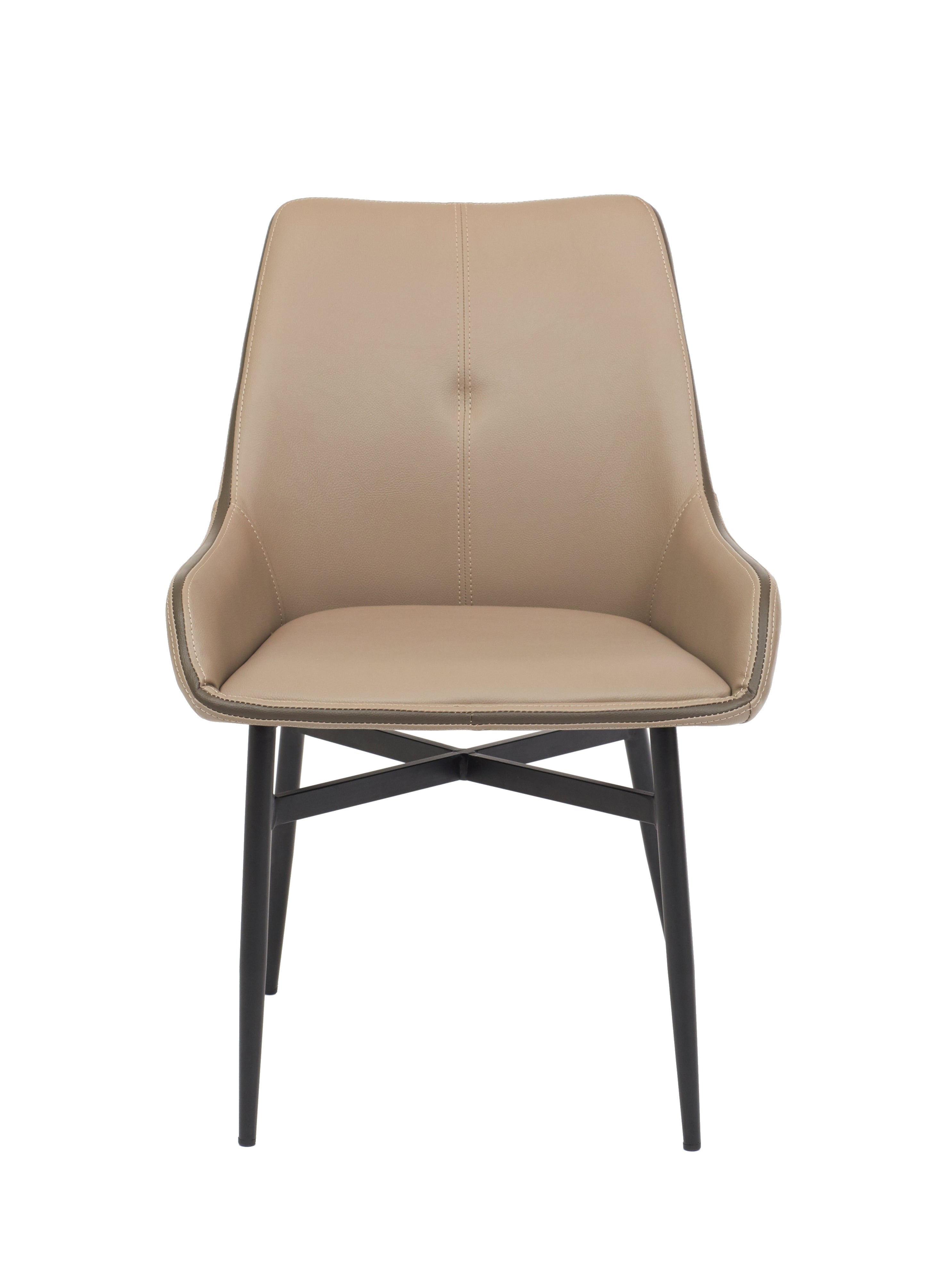 Etna Chair in Lite Taupe - Modern Accent Chair for Living Room, Bedroom, or Office - Comfortable Upholstered Seating with Sturdy Frame - Perfect for Relaxing, Reading, or Working from Home