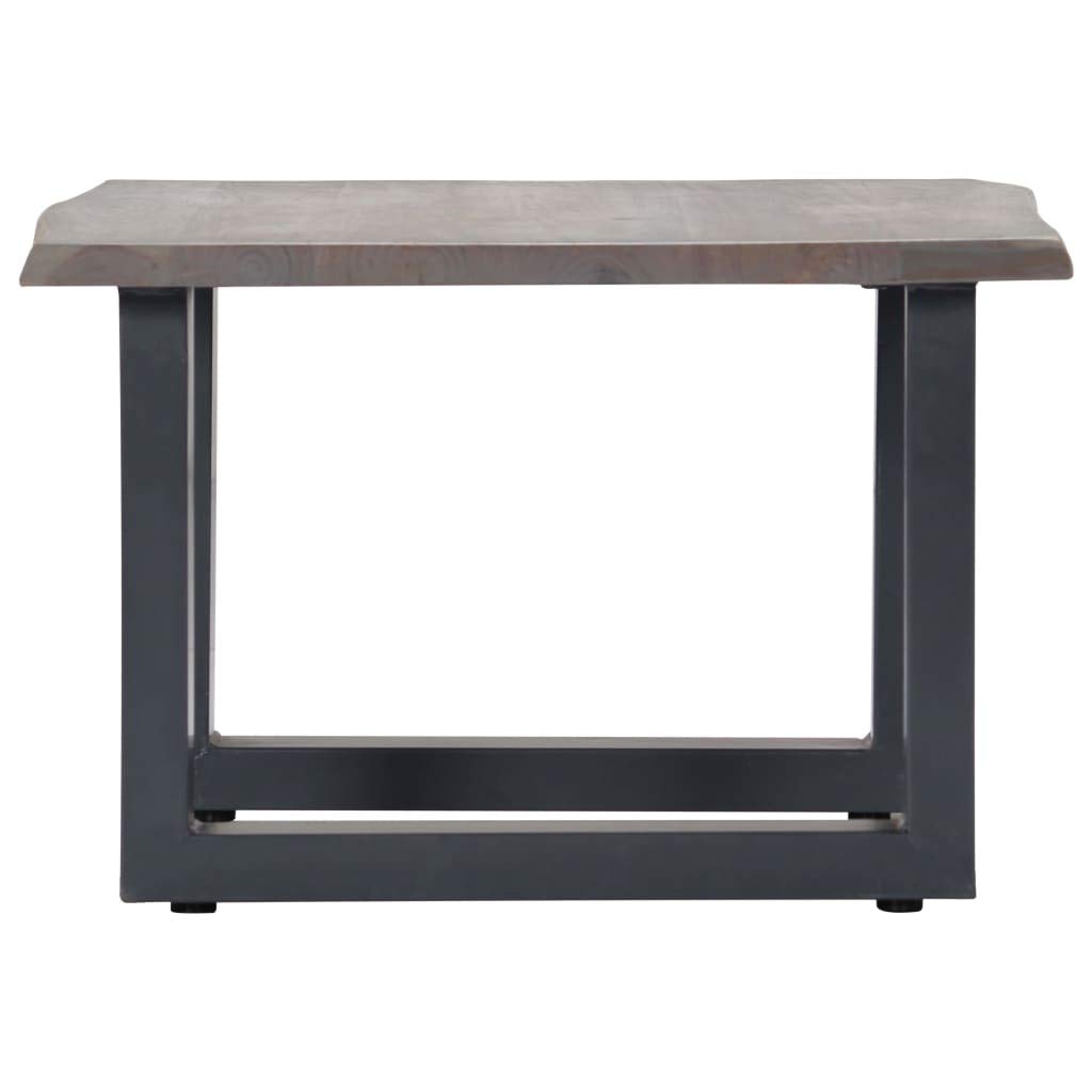 Square Coffee Table with Live Edges - 23.6