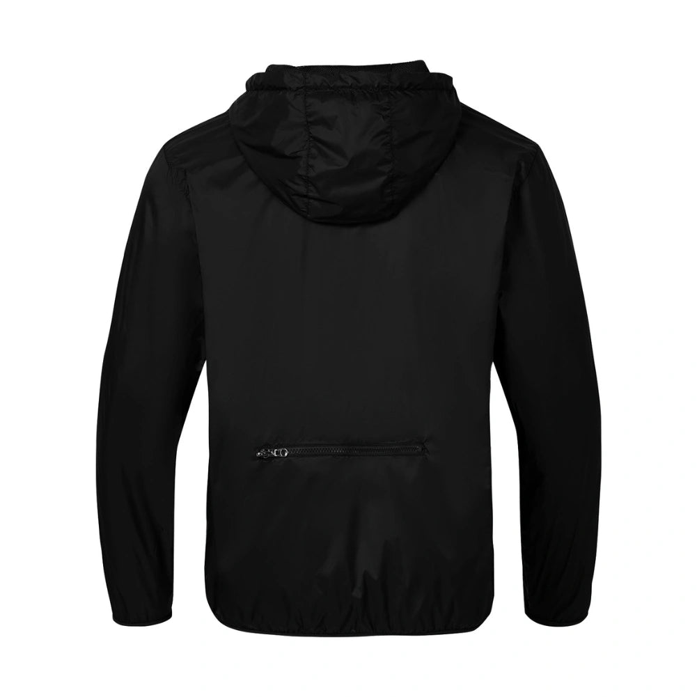 Lightweight Men's Packable Full Zip Windbreaker Jacket - Water-Resistant & Breathable for Outdoor Hiking, Running, and Travel