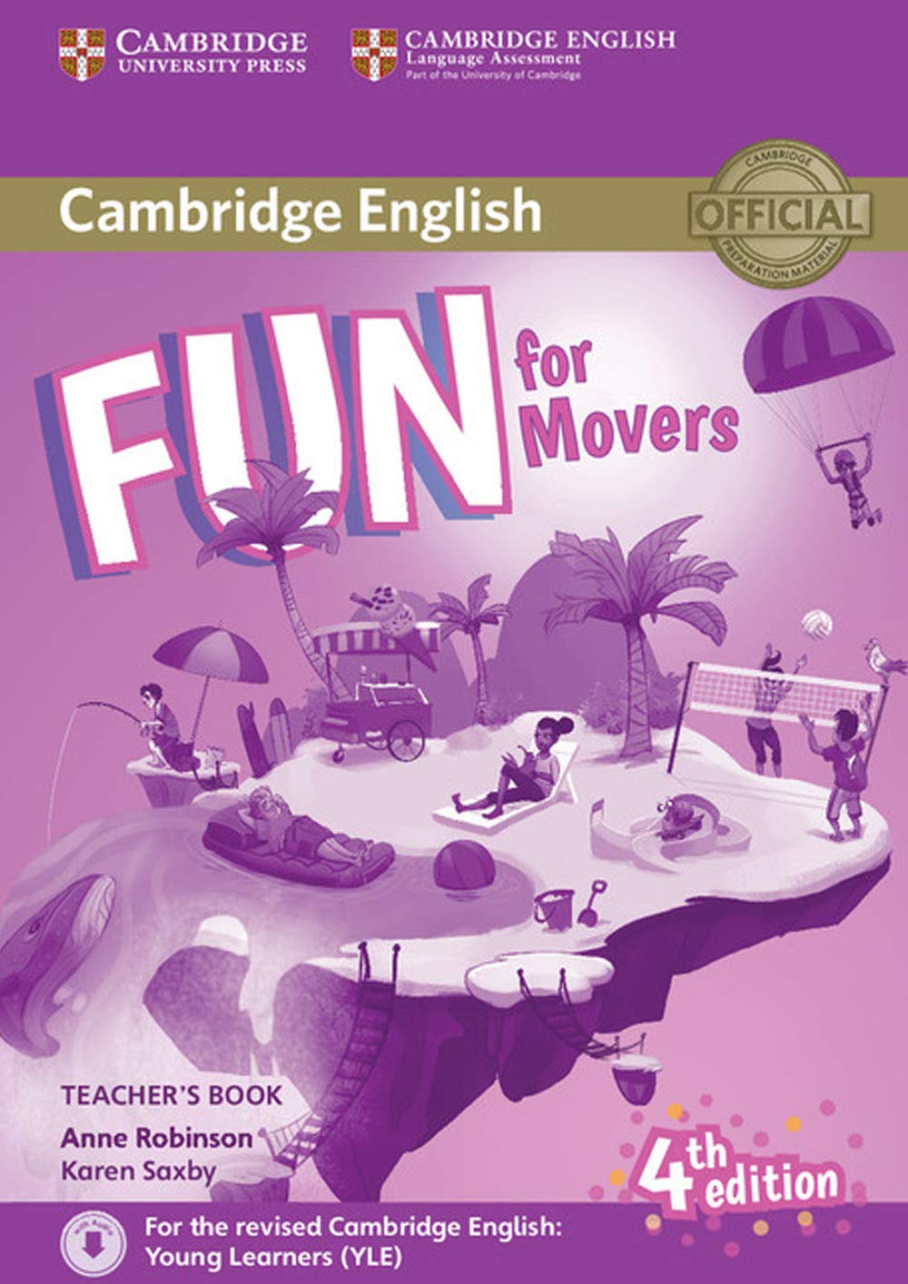 Fun for Movers Teacher's Book with Downloadable Audio 4th Edition - ESL Teaching Resource for Young Learners Classroom Activities
