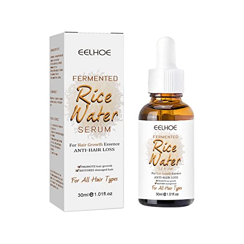 Fermented Rice Water Hair Growth Serum - 30ml for Thinning Hair & Hair Loss Treatment | Promotes Thicker, Healthier Hair | Natural Hair Care for Daily Use & Scalp Nourishment