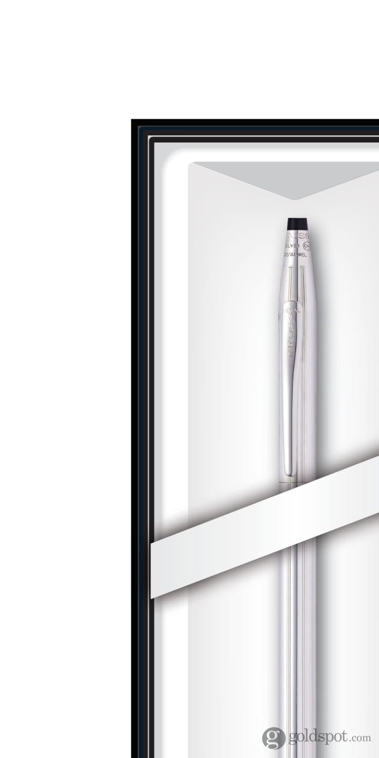 Cross Classic Century Ballpoint Pen - Premium Chrome Finish with Black Journal - Perfect for Office, Business Gifts & Everyday Writing