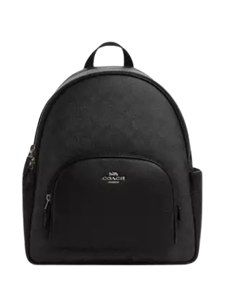 Coach Signature Canvas Court Backpack - Stylish & Durable Backpack for Women, School, Work & Travel | Perfect for Everyday Use, Commuting & Outdoor Adventures