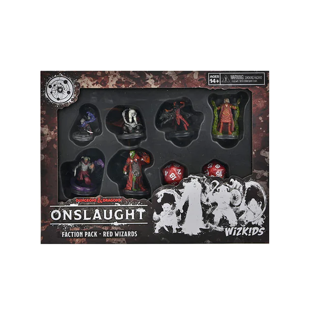 Dungeons & Dragons Onslaught: Red Wizards Faction Pack - Miniatures for Tabletop RPG Battles & D&D Campaigns