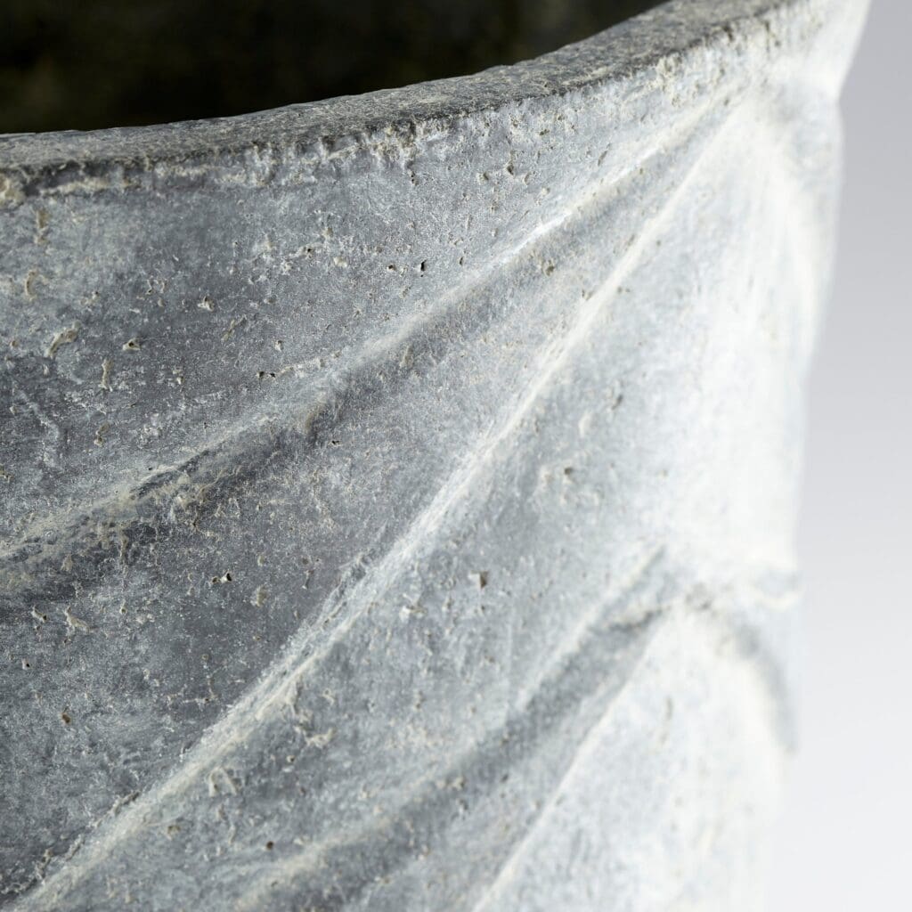 Cyan Design 11061 Bullard Planter - Large Pewter Gray Indoor Outdoor Garden Decor for Patio, Balcony & Home Decor