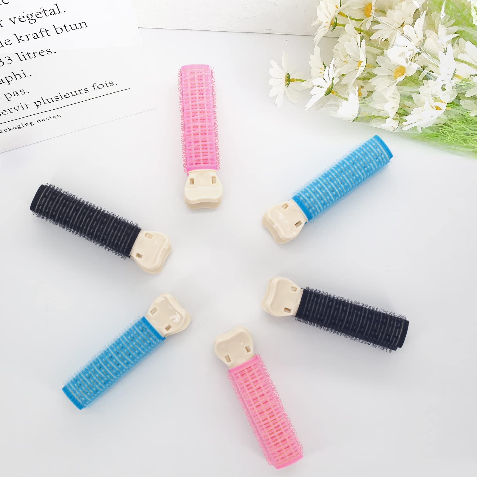 Gootty 12-Piece Hair Curlers Set for Voluminous Curls - Small Hair Rollers for Styling & Curling - Perfect for Home, Salon & Travel Use