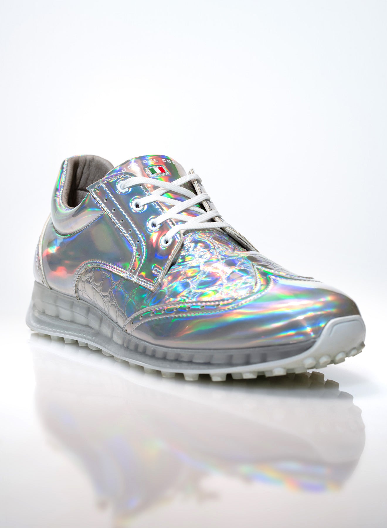 Lucky in Love x Duca Del Cosma Croc Bellezza Women's Fashion Sneakers - Stylish & Comfortable Casual Shoes for Walking, Work & Everyday Wear