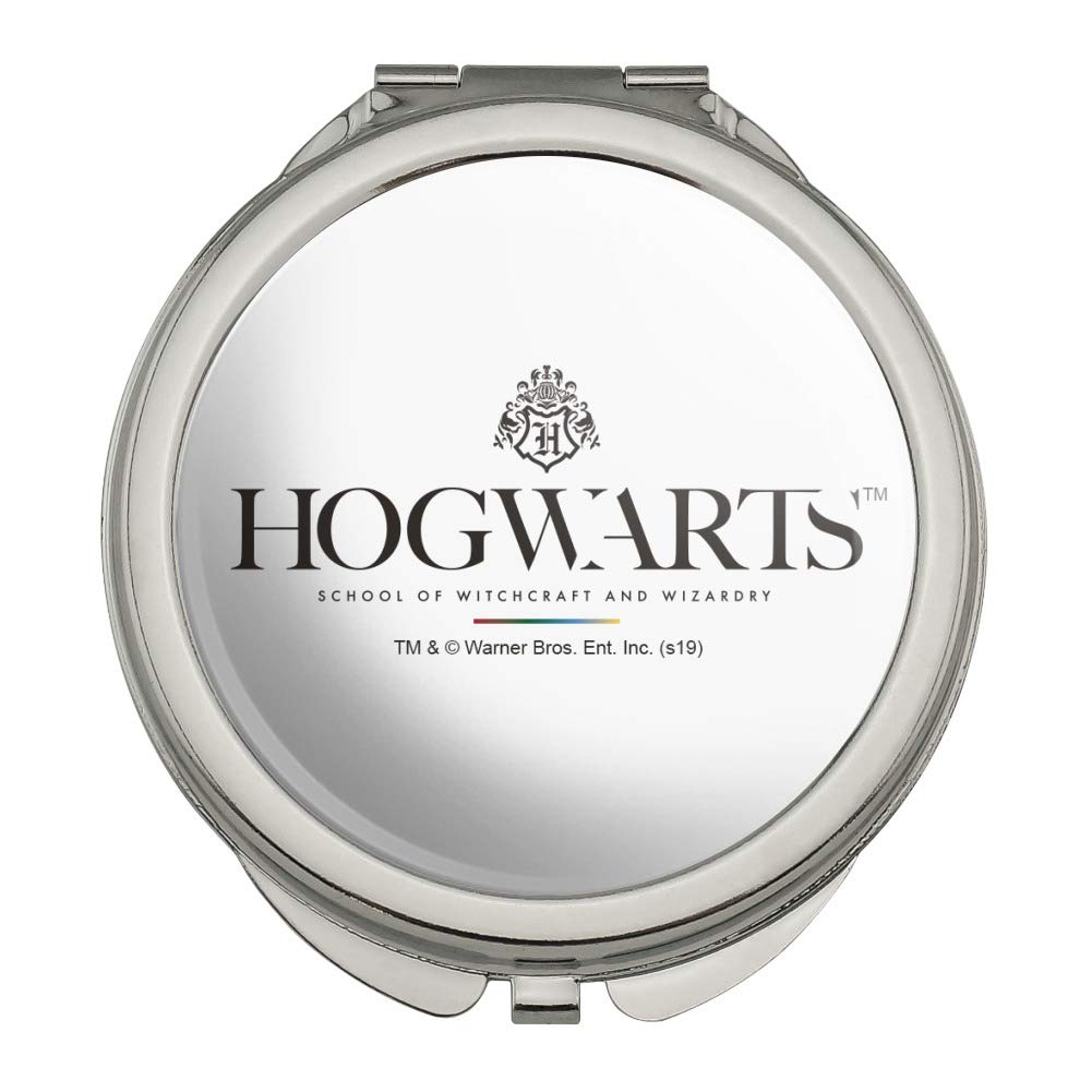 Harry Potter Hogwarts Logo Compact Travel Purse - Stylish Handbag with Mirror for Makeup & Essentials | Perfect for Cosplay, Travel & Daily Use