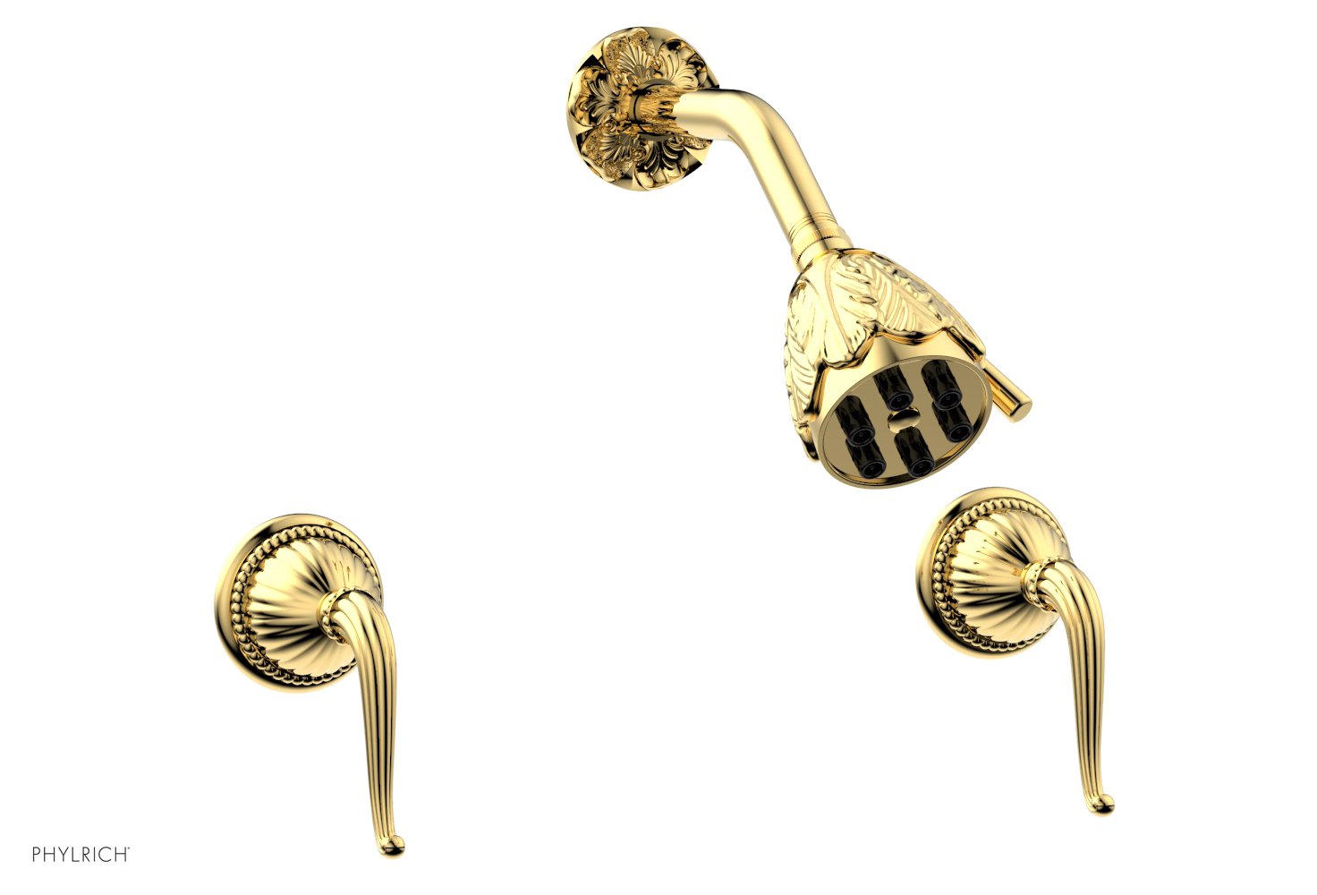 GEORGIAN & BARCELONA Two Handle Shower Set K3141 - Modern Bathroom Faucet with Cross Handles for Bath and Shower - Perfect for Home Renovation and Luxury Bathroom Upgrade