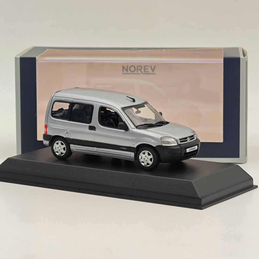1/43 Scale Norev Citroen Berlingo 2004 Silver Diecast Model Car - Limited Edition Collectible for Display & Gifting