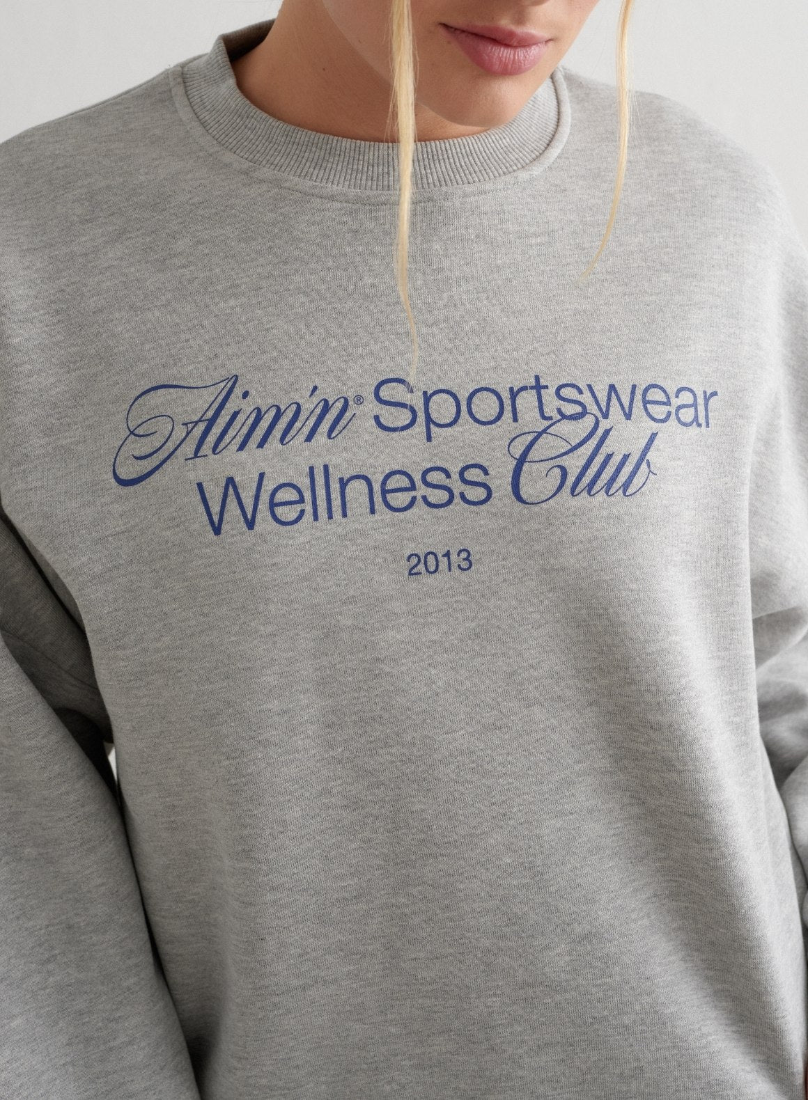 Grey Melange Wellness Sweatshirt for Women - Cozy Pullover Hoodie for Yoga, Meditation & Relaxation - Soft Casual Loungewear