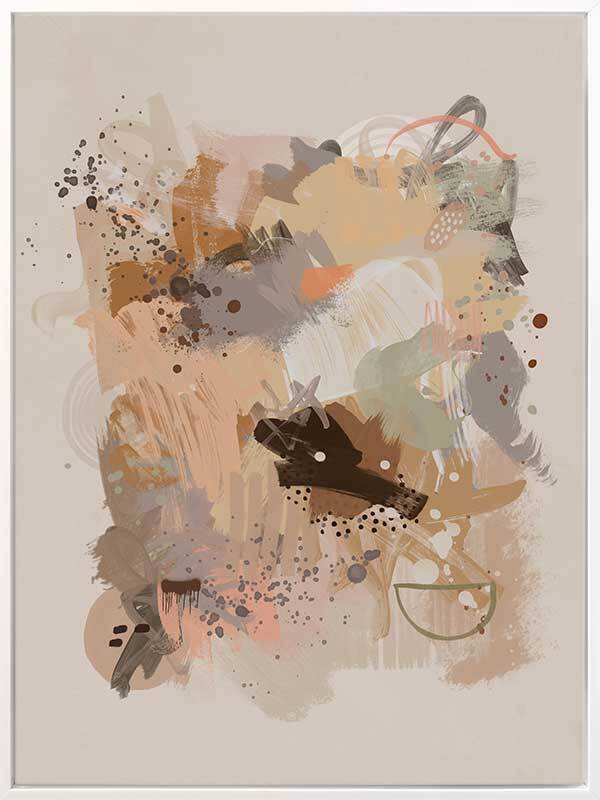Dust Cloud Canvas Art Print - Modern Abstract Wall Decor for Living Room, Bedroom & Office - Perfect for Home & Office Decoration