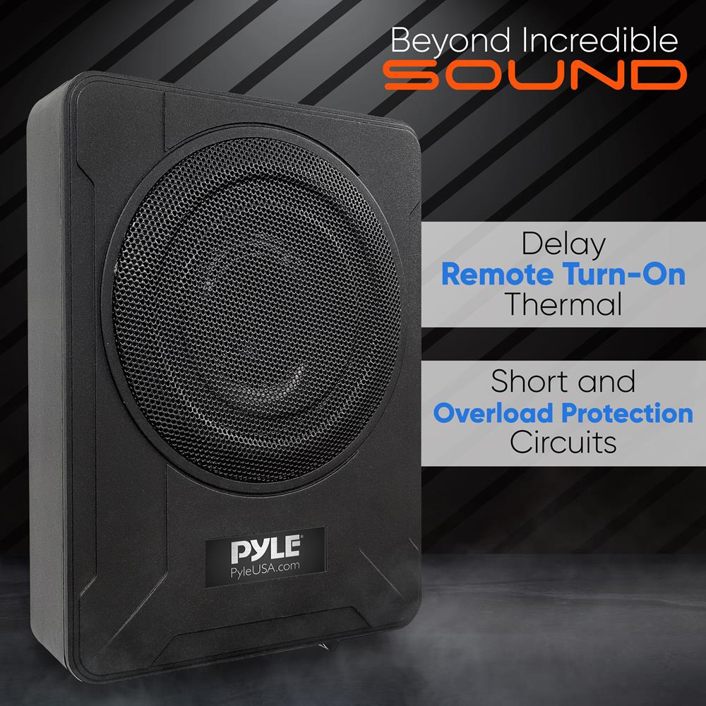 Premium Slim Active Car Subwoofer - Powerful Bass for Enhanced Car Audio | Perfect for Trucks, SUVs & Sedans