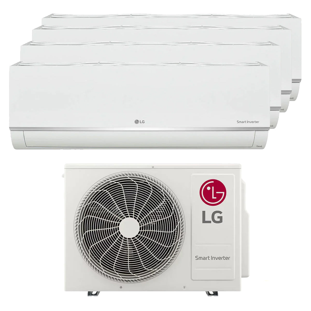 ALPHA+ SYSTEM 4 WiFi Air Conditioner (9K x2 + 12K + 24K BTU) with Free Installation & $300 LG Grocery Voucher - Perfect for Whole Home Cooling in Large Spaces and Multi-Room Temperature Control