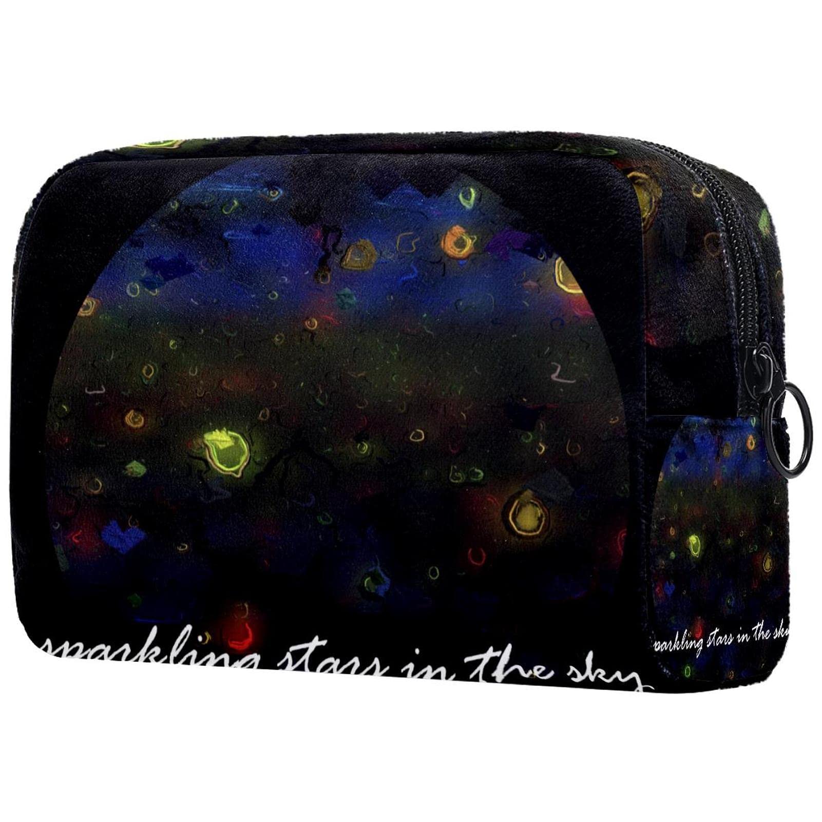 Colorful Pattern Makeup Bag - Large Waterproof Travel Cosmetic Organizer with Zipper for Women & Girls | Perfect for Travel, Gym, Daily Use & Gift Giving