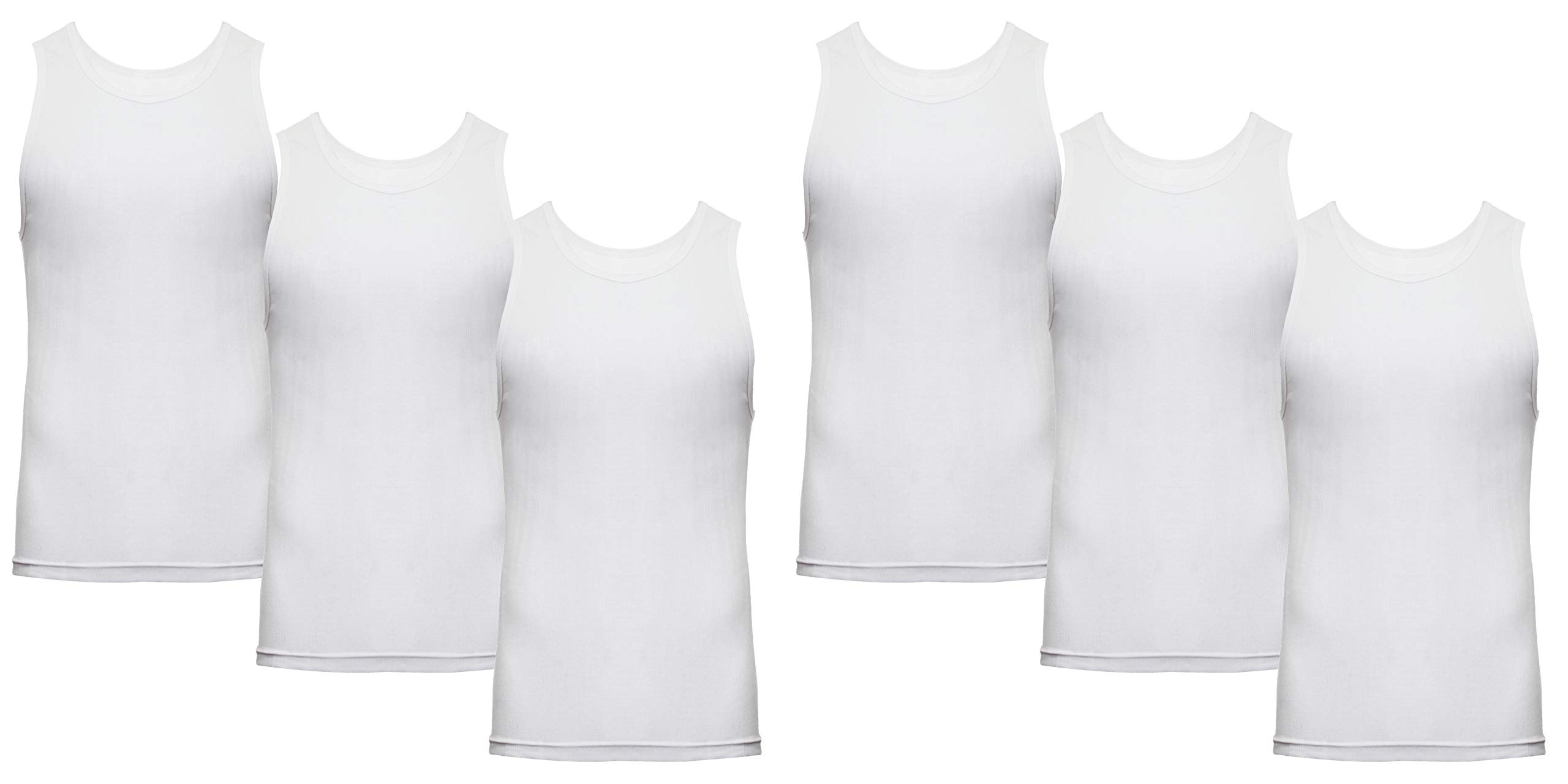 TONY HAWK Toddler Boys White A-Shirt 6-Pack - Soft Cotton Undershirts for Kids 2T,3T,4T - Perfect for Everyday Wear, Playtime & Layering