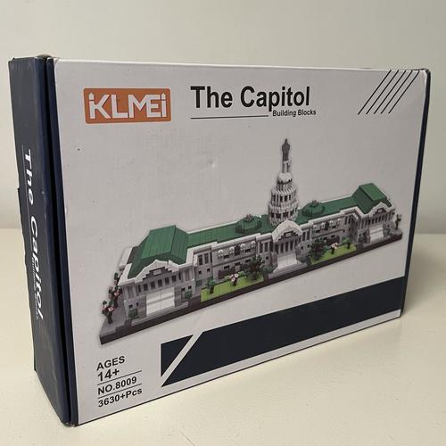 KLMEi Micro Mini Blocks - 3630 PCS United States Capitol Building Model Kit for Adults (14+) | Collectible Architecture Set for Display & Gift Giving