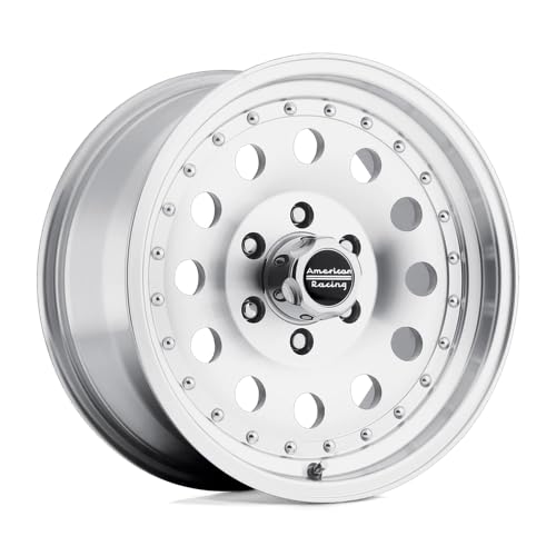 American Racing Outlaw II 15x7 5x120.65 Machined Wheels with Clear Coat (50mm Offset) - Premium Custom Rims for Trucks, SUVs & Off-Road Vehicles