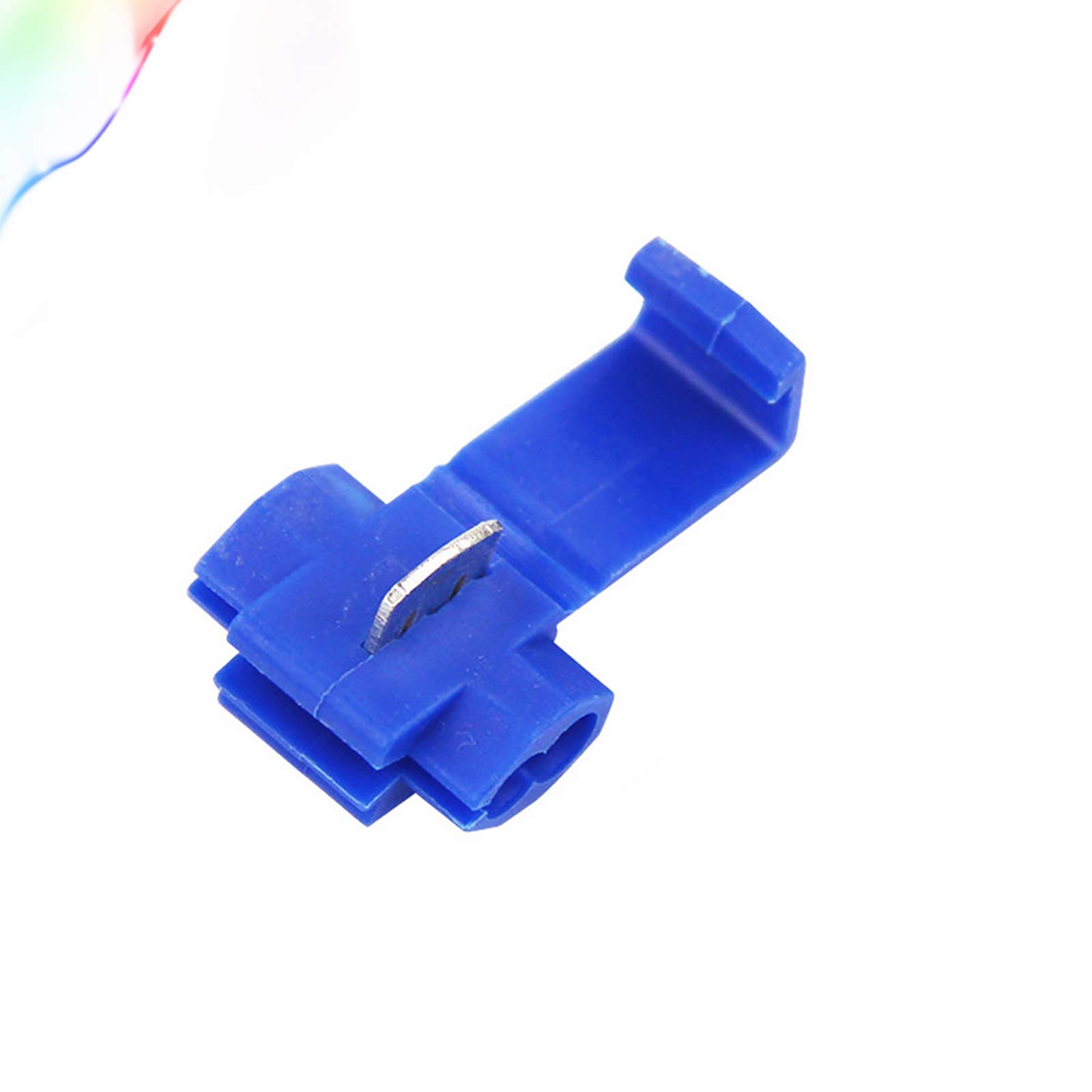 50PCS Quick Splice Wire Connectors - 14-16 Gauge Locking Solderless Inline Tap Crimp Connectors for Automotive, Marine & Home Electrical Wiring (Blue) - Easy DIY Electrical Repairs & Wire Extensions